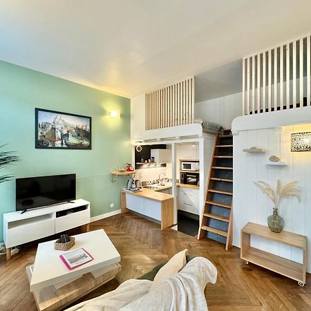 Le Noir Bois Et Blanc - Studio - Wifi - Centre Ville - Entree Autonome Quimper Eksteriør bilde